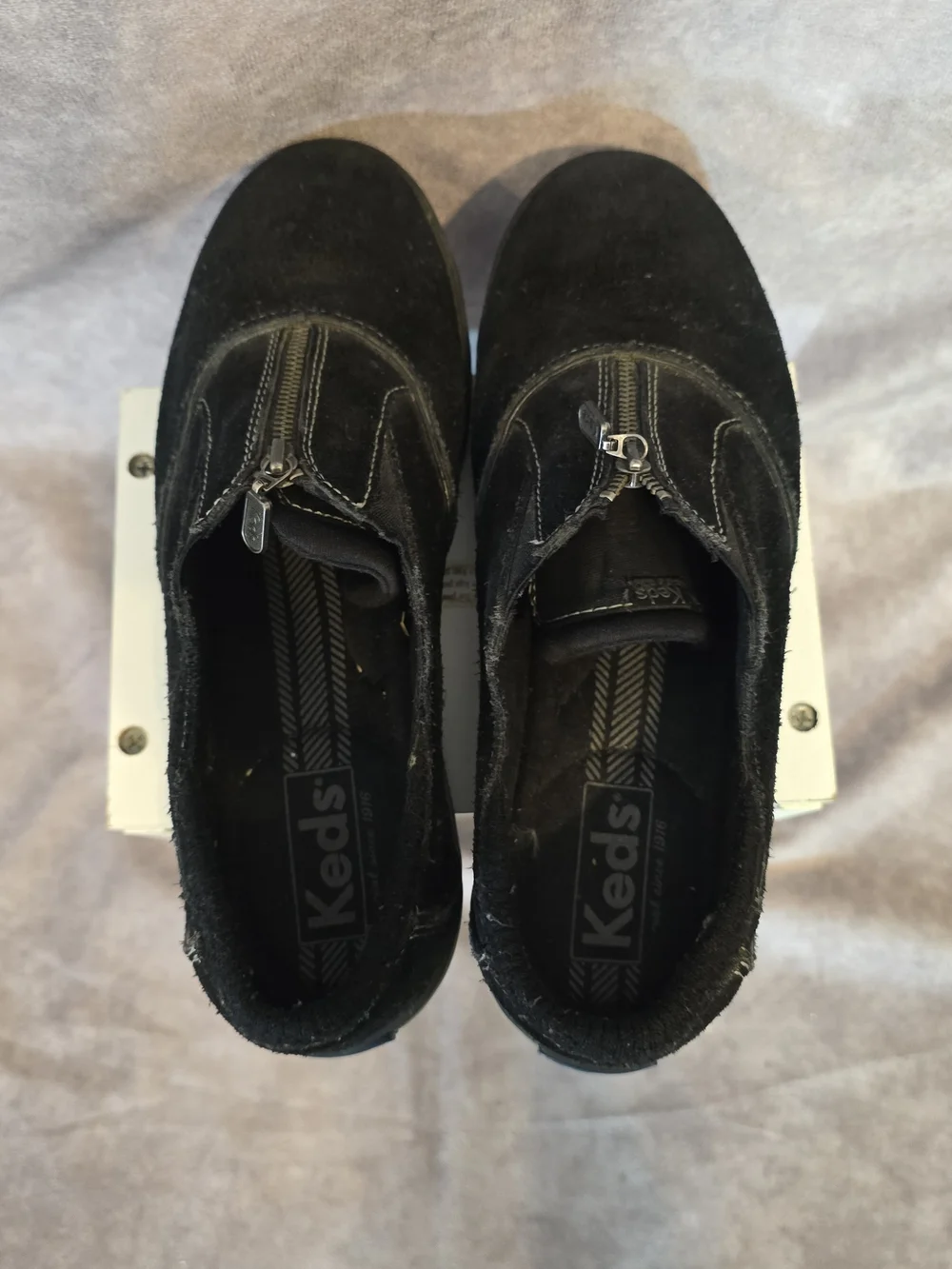 Keds Women's‎ Black Suede Slip-On Loafers Size 6